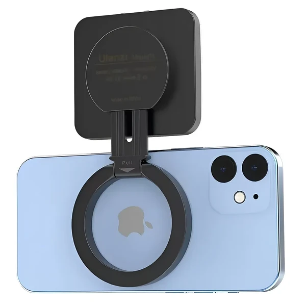 Портативная лампа для iPhone с MagSafe, для селфи / видео / стримов, 2700-8000K, поворот на 180° | Ulanzi LT010 Selfie Light Black