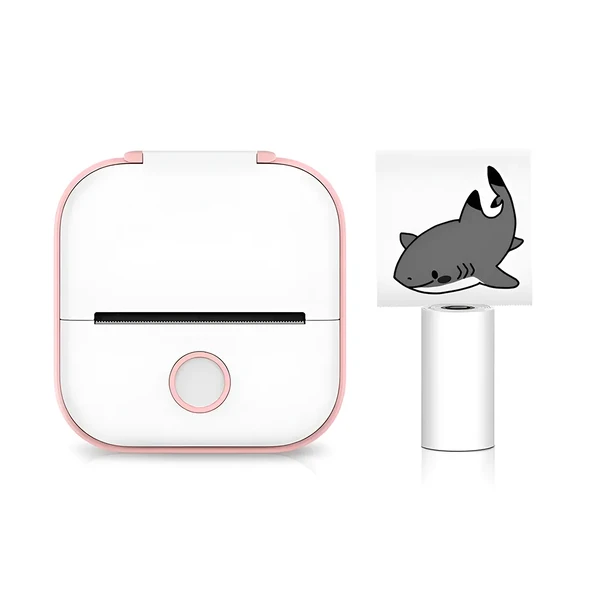 Портативный термопринтер iLoungeMax T02 Bluetooth Pink для печати наклеек