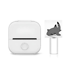 Портативный термопринтер iLoungeMax T02 Bluetooth White для печати наклеек  - Фото 1