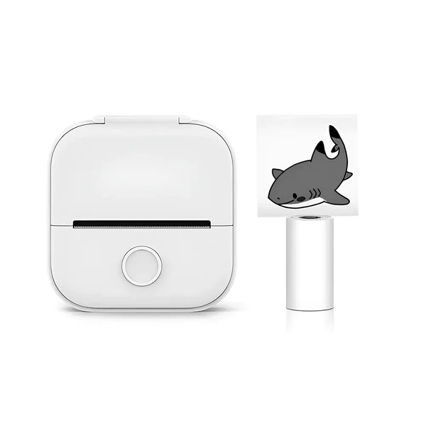 Портативный термопринтер iLoungeMax T02 Bluetooth White для печати наклеек