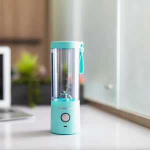 Портативний дорожній фітнес блендер BlendJet 2 Mint для приготування смузі з USB-C, 475 mL, нержавіюча сталь  - Фото 3