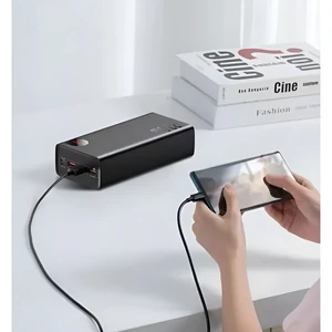 Повербанк Baseus Adaman Power Bank с быстрой зарядкой 22.5W и дисплеем, 40000 mAh - Фото 3