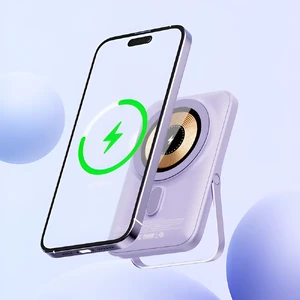 Повербанк MagSafe для iPhone с подставкой и LED дисплеем 10000mAh, 20W | iLoungeMax PowerStand Black - Фото 7