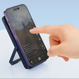 Повербанк MagSafe для iPhone / Apple Watch 10000mAh, с быстрой зарядкой 20W и подставкой | iLoungeMax PowerBank Duo Blue - Фото 9