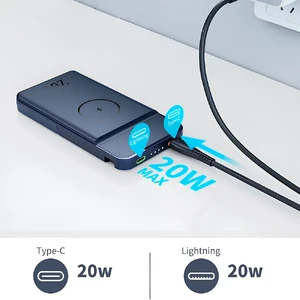 Повербанк MagSafe для iPhone / Apple Watch 10000mAh, с быстрой зарядкой 20W и подставкой | iLoungeMax PowerBank Duo Blue - Фото 3