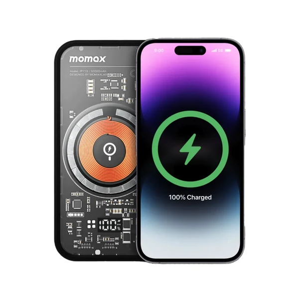 Повербанк MagSafe для iPhone / MacBook Air зі швидкою зарядкою 35W, 10000mAh | Momax Q.MAG PowerBank 13