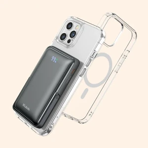 Повербанк для iPhone з MagSafe 10000mAh, з дисплеєм та підставкою, 15W | Mcdodo GoPower Grey - Фото 5