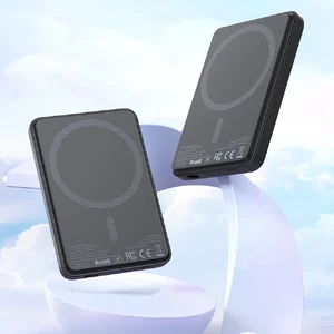 Повербанк MagSafe 5000mAh для iPhone з анімацією Apple для iPhone 15W | Mcdodo PowerBank MC-395 Black - Фото 2