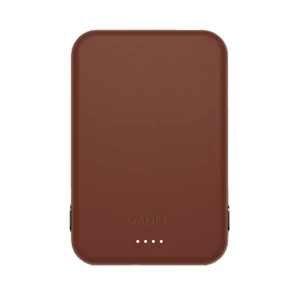 Повербанк MagSafe Moft Snap Battery Pack Sienna Brown для iPhone 3400mAh с USB-C с индикаторами заряда
