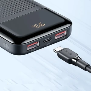 Повербанк с дисплеем для iPhone/телефона/планшета, 10000mAh, с быстрой зарядкой 22.5W PD, разъемами USB-C и 2x USB-A | Mcdodo Moon Series Black - Фото 6