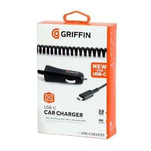 Автозарядка Griffin PowerJolt SE з USB-C кабелем - Фото 3