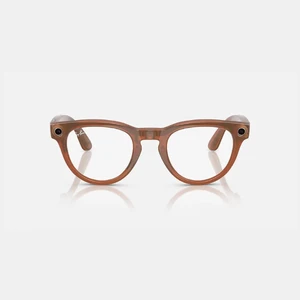 Фотохромні розумні окуляри Ray-Ban Meta Headliner, Shiny Caramel / Clear / Sapphire Transitions - Фото 5