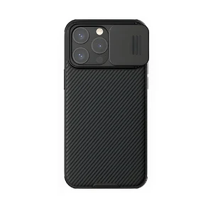 Противоударный чехол со шторкой для камеры Nillkin CamShield Pro Black для iPhone 15 Pro - Фото 3