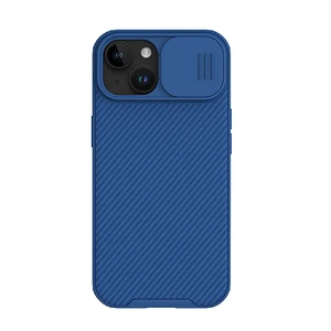 Противоударный чехол со шторкой для камеры Nillkin CamShield Pro Blue для iPhone 15 - Фото 2