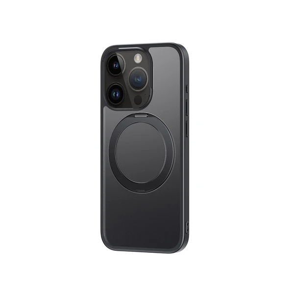 Протиударний чохол з MagSafe та підставкою Baseus CyberLoop Black 360° для iPhone 15 Pro Max в Запоріжжі