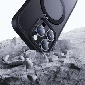 Протиударний чохол з MagSafe та підставкою Baseus CyberLoop Black 360° для iPhone 15 Pro Max - Фото 4