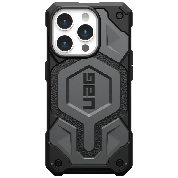 Протиударний чохол MagSafe UAG Monarch Pro Silver для iPhone 15 Pro