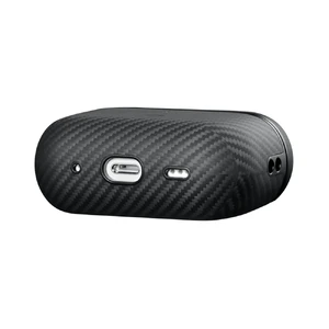 Противоударный чехол Pitaka MagEZ Twill 600D Black/Grey для AirPods 3 - Фото 4