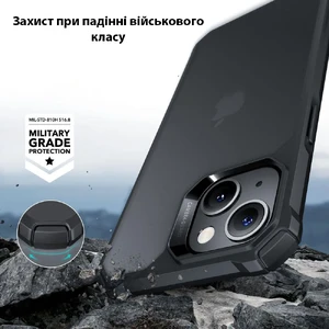 Противоударный чехол ESR Air Armor Clear Black для iPhone 15 Plus - Фото 3