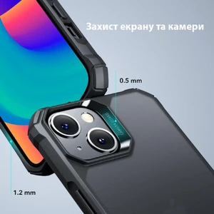 Противоударный чехол ESR Air Armor Clear Black для iPhone 15 Plus - Фото 4