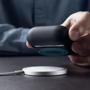 Противоударный чехол Pitaka MagEZ Twill 600D Black/Grey для AirPods Pro 2 - Фото 11