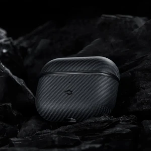 Противоударный чехол Pitaka MagEZ Twill 600D Black/Grey для AirPods 3 - Фото 9
