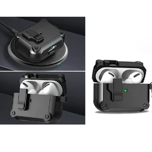 Противоударный чехол с замком iLoungeMax Creative Carbon Fiber Case White для AirPods 3 - Фото 10