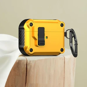 Протиударний чохол з замком iLoungeMax Creative Carbon Fiber Case Pumpkin для AirPods 3 - Фото 2