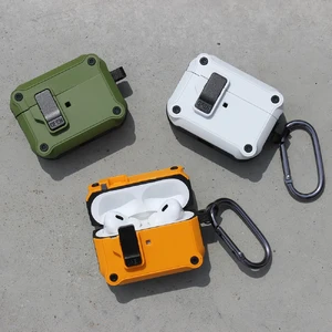 Протиударний чохол з замком iLoungeMax Creative Carbon Fiber Case Pumpkin для AirPods Pro 2 - Фото 8