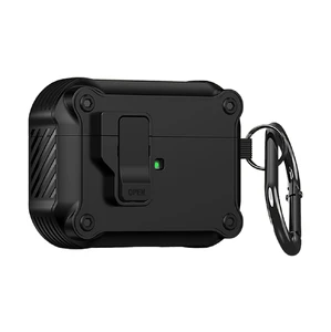 Протиударний чохол з замком iLoungeMax Creative Carbon Fiber Case Black для AirPods Pro 2