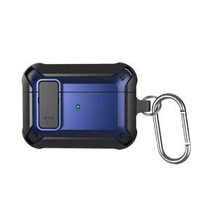 Противоударный чехол на замке для AirPods 3 с карабином | iLoungeMax Lock Case Dark Blue  - Фото 1