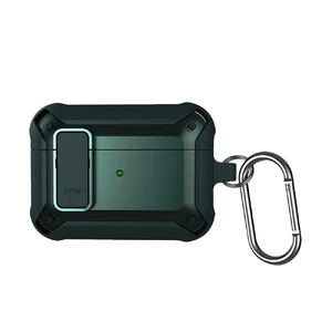 Противоударный чехол на замке для AirPods Pro 2 с карабином | iLoungeMax Lock Case Light Green  - Фото 1