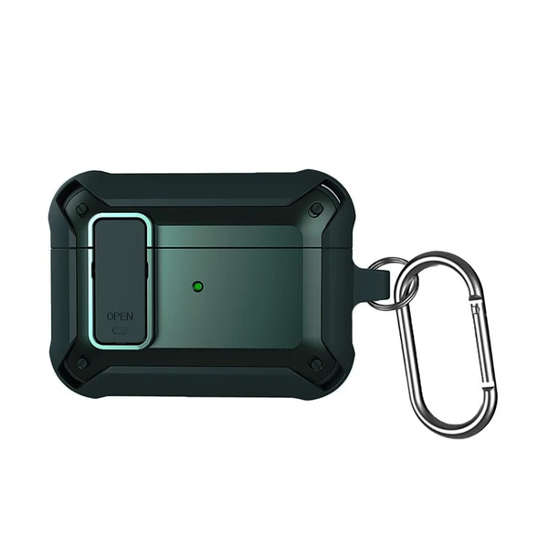 Протиударний чохол на замку для AirPods Pro 2 з карабіном | iLoungeMax Lock Case Light Green в Одесі