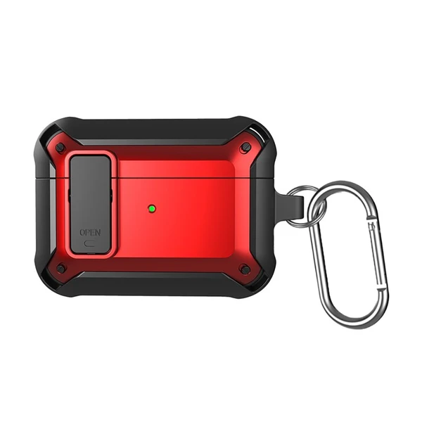 Протиударний чохол на замку для AirPods Pro 2 з карабіном | iLoungeMax Lock Case Red в Івано-Франківську
