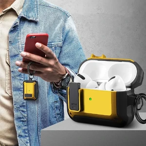 Протиударний чохол на замку для AirPods Pro 2 з карабіном | iLoungeMax Lock Case Yellow - Фото 9