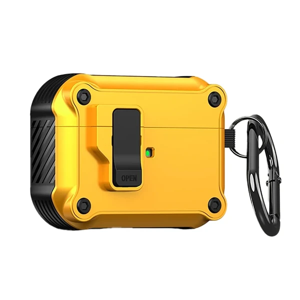 Противоударный чехол с замком iLoungeMax Creative Carbon Fiber Case Pumpkin для AirPods 3