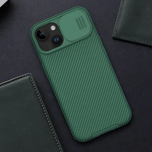 Протиуданий чохол зі шторкою для камери Nillkin CamShield Pro Deep Green для iPhone 15 - Фото 4