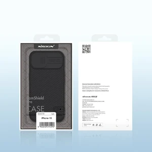 Противоударный чехол со шторкой для камеры Nillkin CamShield Pro Deep Green для iPhone 15 Plus - Фото 8
