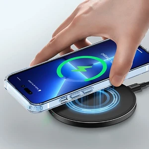Прозорий пластиковий TPU+Acrylic чохол iLoungeMax з MagSafe для iPhone 15 Plus - Фото 3