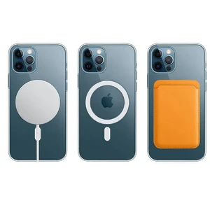 Прозрачный пластиковый TPU+Acrylic чехол iLoungeMax с MagSafe для iPhone 15 - Фото 4