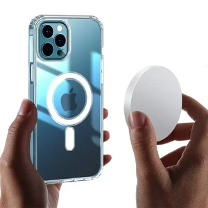 Прозорий пластиковий TPU+Acrylic чохол iLoungeMax з MagSafe для iPhone 15 Plus - Фото 2