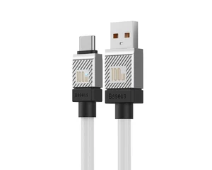 Зарядный кабель USB to Type-C для быстрой зарядки Baseus CoolPlay Series White 100W (1m) - Фото 2