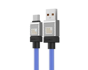 Зарядный кабель USB to Type-C для быстрой зарядки Baseus CoolPlay Series Blue 100W (1m) - Фото 2