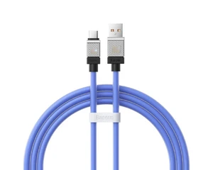 Зарядный кабель USB to Type-C для быстрой зарядки Baseus CoolPlay Series Blue 100W (1m) CAKW000603 - Фото 1