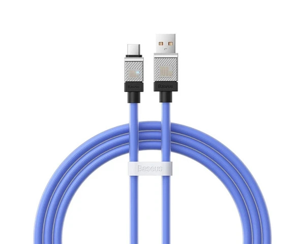 Зарядний кабель USB to Type-C для швидкої зарядки Baseus CoolPlay Series Blue 100W (1m) у Чернігові
