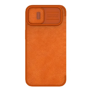 Шкіряний чохол-книжка Nillkin Qin Pro Leather Case Brown для iPhone 14 | 13 - Фото 2