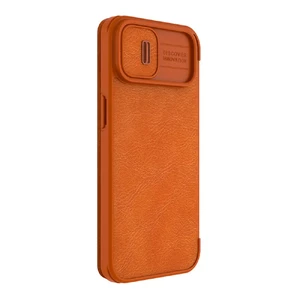 Шкіряний чохол-книжка Nillkin Qin Pro Leather Case Brown для iPhone 14 | 13 - Фото 3