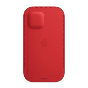 Кожаный чехол-бумажник iLoungeMax Leather Sleeve with MagSafe Red для iPhone 12 Pro Max OEM - Фото 2