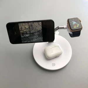 Док-станція MagSafe iLoungeMax Magnetic Wireless Charger 3 in 1 White для iPhone | Apple Watch | AirPods - Фото 4