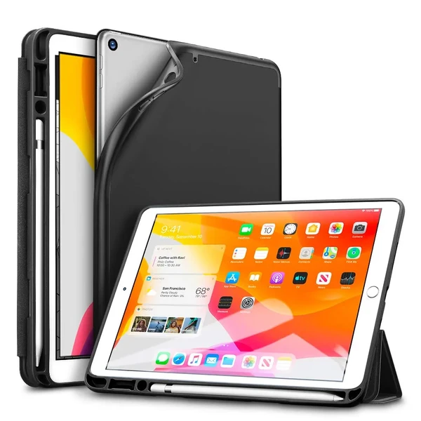 Чохол-книжка ESR Rebound Pencil Trifold Smart Case Black для iPad 9 | 8 | 7 10.2"(2021 | 2020 | 2019)